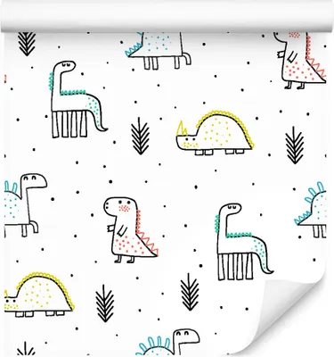 Produktbild von 10m VLIES TAPETE Rolle Kinderzimmer Junge Dinosaurier Tiere Pflanzen XXL