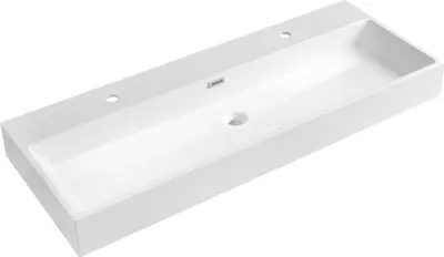 Produktbild von Sapho AQUATIC Waschbecken, Gussmarmor, 120x46cm, Weiß