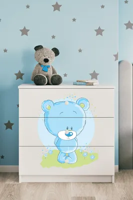 Obrázek produktu pro Dětská komoda Bluebear v bílé barvě Babydreams