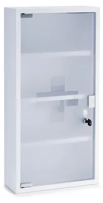 Produktbild von Zeller Medizinschrank, Metall, weiß 30x12x60