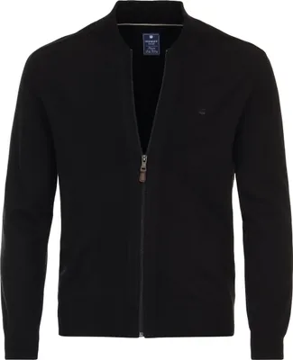 Produktbild von REDMOND Casual Herren Strickjacke Langarm College Regular-Fit Schwarz L