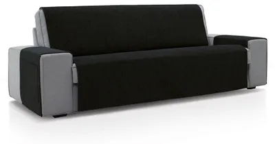 Sofa-Bezug für 3-Sitzer, 160x220 cm, Schwarz, weich