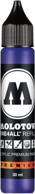 Produktbild von Nachfülltinte One4All für Permanentmarker 30ml echtblau Packung mit 6 Stück