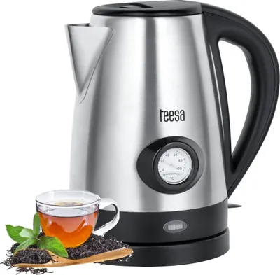 Produktbild von Teesa kabelloser elektrischer Wasserkocher 2200W 1.7L mit Temperaturanzeige