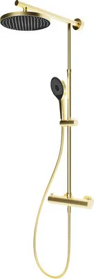 Produktbild von Duschsäule inkl. Thermostat SCHULTE Classic ExpressPlus gold matt EP964028 283