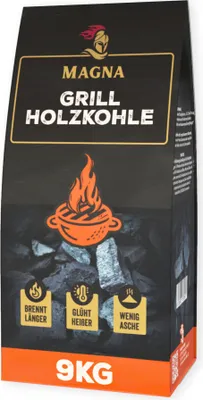 Produktbild von 9kg MAGNA Premium Grillholzkohle Holzkohle Grillkohle BBQ Kohle