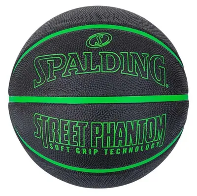 Produktbild von Spalding - "Street Phantom" Basketball PP8969 (7) (Schwarz/Grün)
