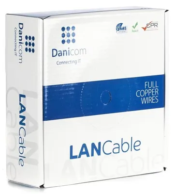 Produktbild von DANICOM CAT6A U/UTP 50m Starrleiter - LSZH (Dca)