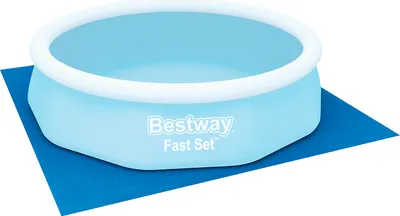 Produktbild von Bestway® PE- Bodenplane 335 x 335 cm, blau, quadratisch