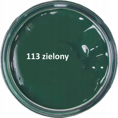 A top-down view of a can of green shoe polish.