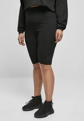 Obrázek produktu pro Dámské kraťasy Urban Classics Ladies High Waist Branded Cycle Shorts black/black - M