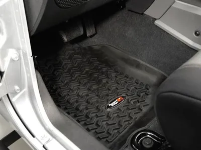 Produktbild von Fußmatten vorne Gummi Fußraumwanne schwarz Jeep Wrangler JK 07-