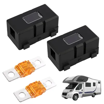Sicherungshalter-Set 2 Stück + 2x 40A Bolzensicherungen