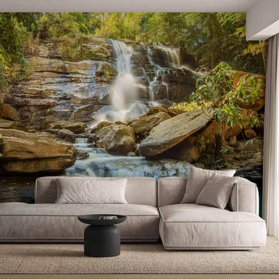 Produktbild von Selbstklebende Folie Fototapete - Waterfall in Chiang Mai, Thailand 245x175 cm Landschaften c-B-0141-a-b