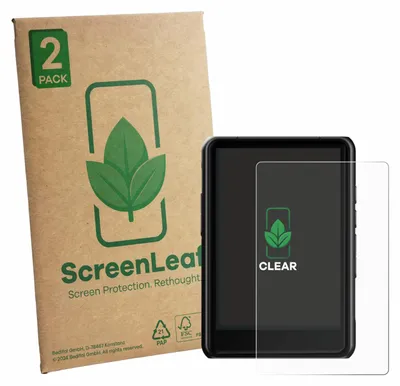 Produktbild von 2x ScreenLeaf Schutzfolie für Hiby R3 Pro II nachhaltiger Displayschutz Display Schutz Folie Klar Transparent