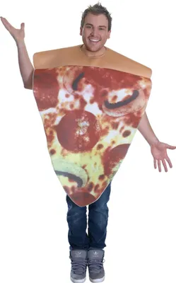 Produktbild von Bristol Novelty Uni Pizza-Kostüme für Erwachsene BN1786 (Einheitsgröße) (Bunt)