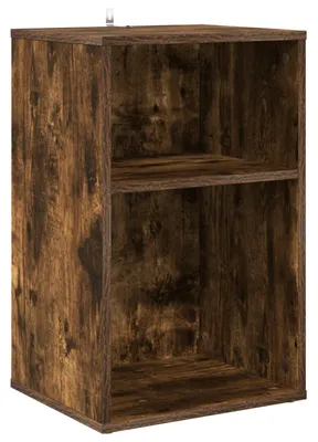 Zdjęcie produktu dla Szafka na płyty winylowe, dąb bielony, 38 x 33 x 61 cm, materiał drewnopochodny