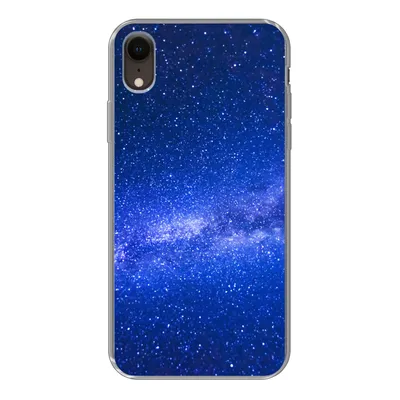 Produktbild von MuchoWow® Handyhülle Schutzhülle Hülle für iPhone XR Sternenhimmel - Universum - Blau - Jungen - Mädchen - Kinder Silikon Softcase Handy Hülle - Schutzdeckel
