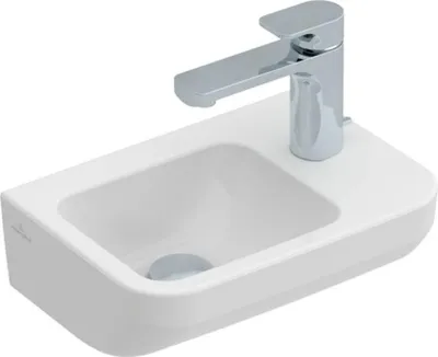 Immagine prodotto di Villeroy & Boch Architectura lave-mains, rectangulaire, trou pour robinetterie à droite, sans trop-plein, 360x260mm, 437337R1, 437337R1