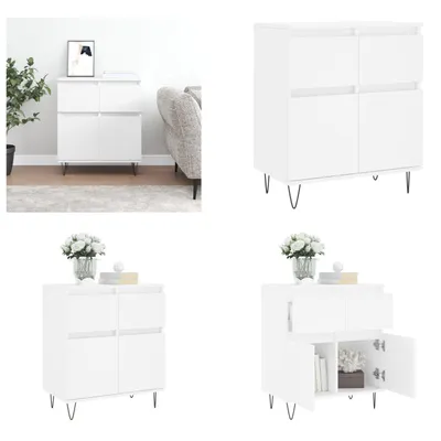 Produktbild von vidaXL Sideboard Weiß 60x35x70 cm Holzwerkstoff - Sideboard - Sideboards - Kommode - Buffet