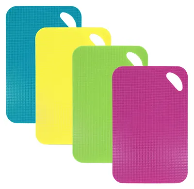 Schneidbrett-Set, 4 Stück, 29x19 cm, antibakteriell, spülmaschinengeeignet