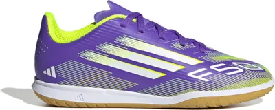 Produktbild von Adidas F50 CLUB IN J Kids Fußballschuh Indoor Lila 38 2/3