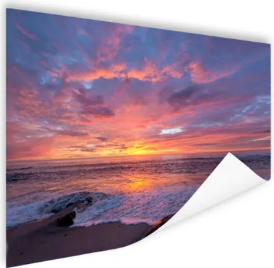 Produktbild von MuchoWow® Poster Strand - Meer - Sonnenuntergang 60x40 cm - Schlafzimmerdekoration
