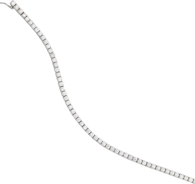 Produktbild von JOBO Armband 750 Gold Weißgold 68 Diamanten Brillanten 3,53ct. 18 cm Kastenschloss