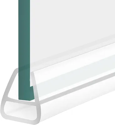 Image de Joint d'étanchéité pour cabine de douche - Joint d'étanchéité pour vitrage - Étanchéité - Profil en U - 200 cm - Transparent