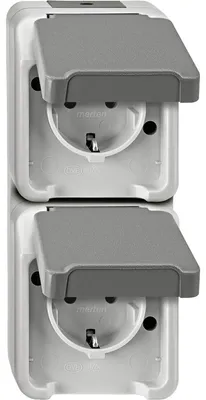 Produktbild von MERTEN MEG2329-8029 - CEE 7/3 - CEE 7/4 - Grau - IP44 - 250 V - 16 A