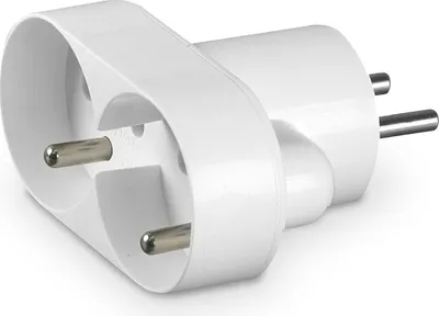 Produktbild von 2-fach Stromverteiler mit Erdung, weiß - ON-R-270