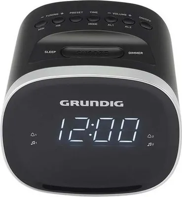 Obrázek produktu pro Grundig Sonoclock 2000, Hodiny, Digitální, AM, FM, 1,5 W, LED, Černá