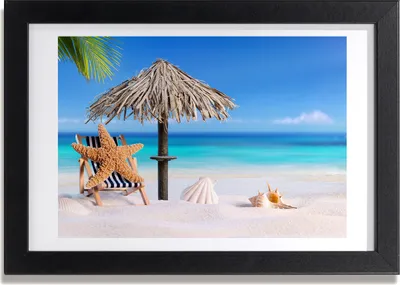 Produktbild von Bild 30x20 MDF-Rahmen, Wandkunst Strandferien