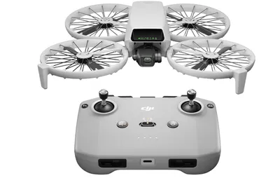 Produktbild von DJI Flip, 4 Rotoren, 48 MP, 3840 x 2160 Pixel, 16 m/s, 3110 mAh, Schwarz, Weiß