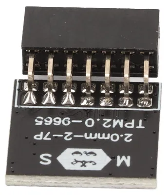 Produktbild von TPM 2.0-Modul 2x7P, 14-polig, 2 mm Rastermaß – sicheres und stabiles TPM 2.0-Modul für Windows-Systeme