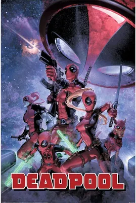 Image de Deadpool - Poster "Famille", Maxi PM10626 (91,5 cm x 0,12 cm x 61 cm) (Bunt)