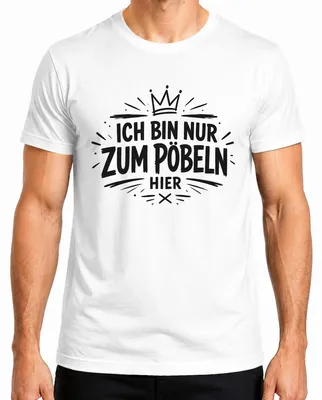 Zdjęcie produktu dla Koszulka męska "Tylko tu jestem, żeby się wyśmiewać", napis humorystyczny, sarkastyczny, kolor biały, rozmiar 3XL