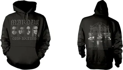 Obrázek produktu pro Mikina s kapucí pro muže, značka Marduk, model Opus Nocturne B, barva černá, velikost S