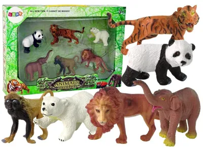 Obrázek produktu pro Sada 6 Figurek Divoká zvířata Safari Figurka T