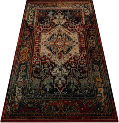 Obrázek produktu pro Vlněný koberec POLONIA ALHAMBRA Ornament, rám rubín červený 200x300 cm