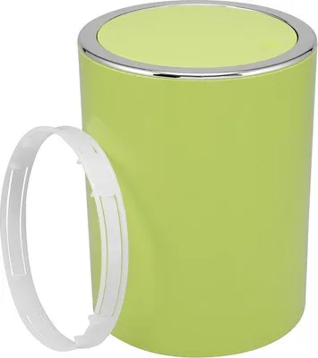 Produktbild von Kosmetikabacken mit Klapdeckel, Kunststoff, grün, rund