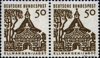 Produktbild von Briefmarken BRD (BR.Deutschland) 1964 Mi 458wP waagerechtes Paar postfrisch Bauwerke