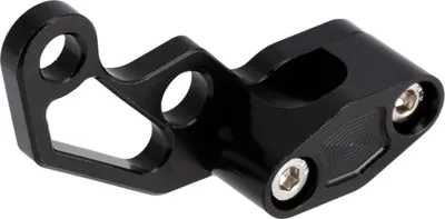 Produktbild von CNC Bremsleitungshalter, schwarz eloxiert