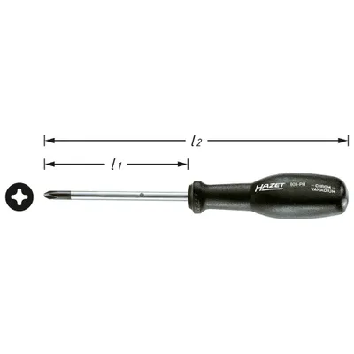 Produktbild von HAZET trinamic Schraubendreher 803-PH1 Kreuzschlitzschrauben PH