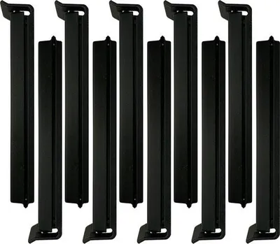 Immagine prodotto di Clip per borse (10 pezzi) in nero | 10 clip di chiusura / clip per borse / clip di chiusura in nero con 14 cm di lunghezza e 1,8 cm di larghezza, qualità funzionale clip-tastic