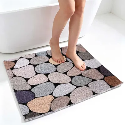 Immagine prodotto di Tappetino antiscivolo per doccia, in PVC morbido, 60 x 60 cm, antibatterico, per il bagno