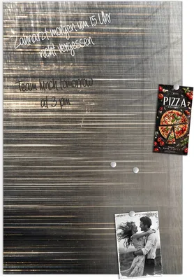 Produktbild von Magnettafel 60x90cm Pinnwand Whiteboard beschreibbar - Gekratzte Textur
