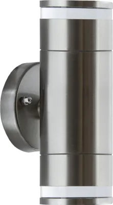Zdjęcie produktu dla Kinkiet zewnętrzny TARAS matowy chrom 2xGU10x35W metal wym:18x7,5x8,6cm IP54 Struhm