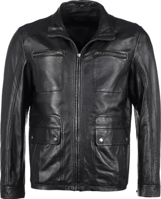 Produktbild von JCC Lederjacke 402293 Herren black 60