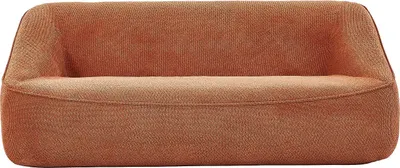 Produktbild von 3-Sitzer-Sofa aus strukturiertem Stoff – Terrakotta – KIREBA